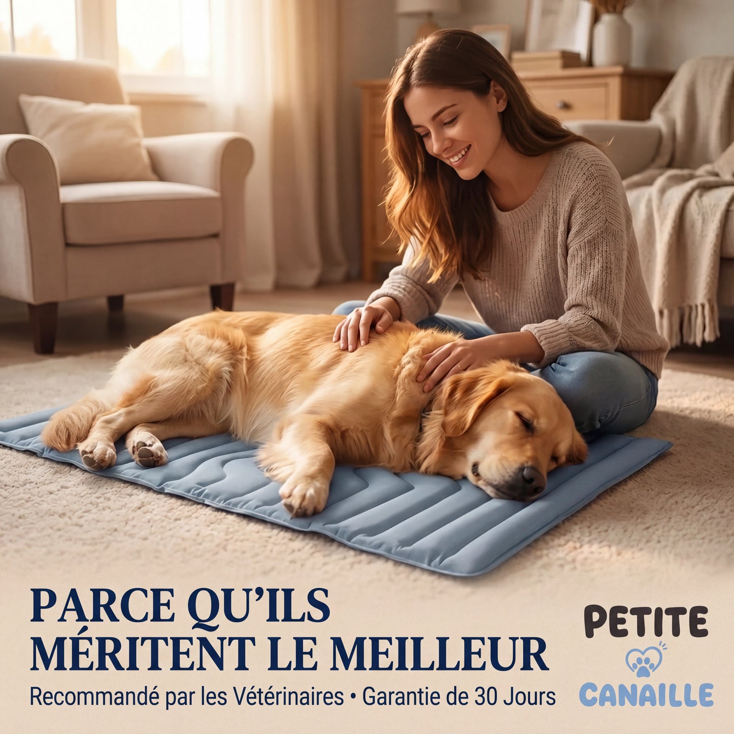 Tapis rafraîchissant pour chien